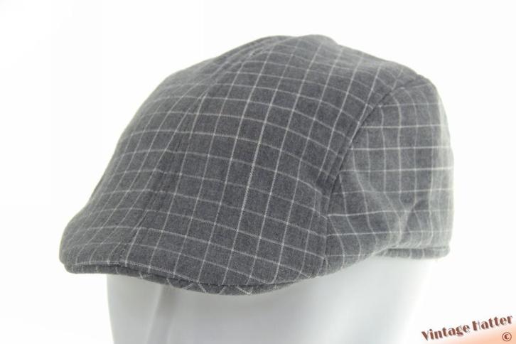 Voorgevormde platte pet grijs met ruit katoenmix 56-57 Nieuw, Kleding | Heren, Hoeden en Petten, Nieuw, Pet, 57 cm (M, 7⅛ inch) of minder