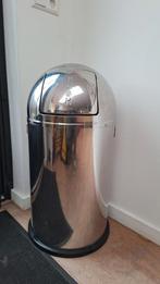 Wesco pushboy prullenbak 50L, Ophalen, Gebruikt, 40 liter of meer, Metaal