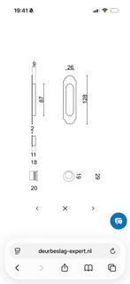 Inbouw Schuifdeurkom- HDD Perfect voor Schuifdeuren, Ophalen of Verzenden, Zo goed als nieuw, Overige materialen, Schuif of Grendel