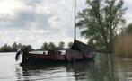 Zalmschouw,platbodem,sloep, Watersport en Boten, Ophalen, Gebruikt, Staal, Binnenboordmotor