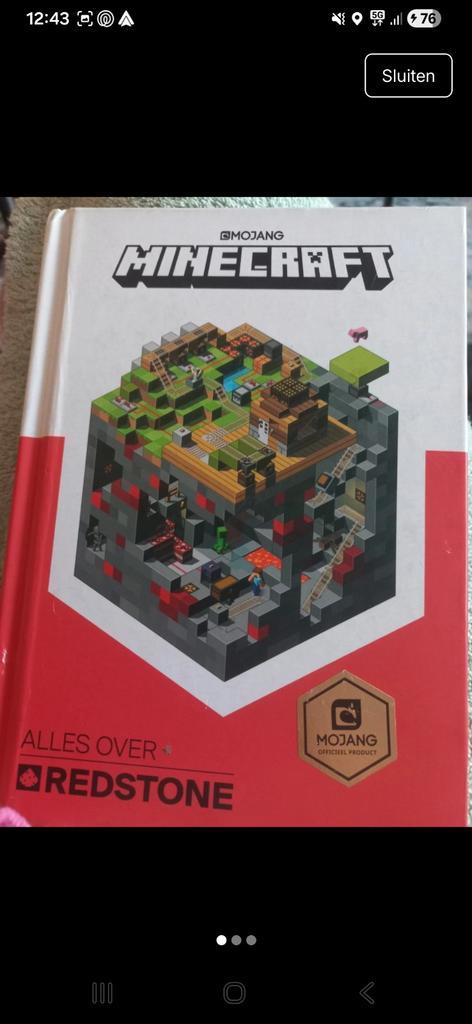 Minecraft: Alles over Redstone - Officieel Handboek, Boeken, Hobby en Vrije tijd, Ophalen of Verzenden