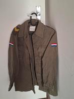 Vintage Nederlands Legerjasje 1981 plus helm en veldfles., Antiek en Kunst, Ophalen, Heren, KL