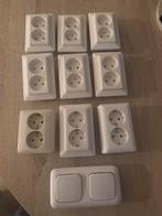 Partij Stopcontacten + Schakelaar, Ophalen of Verzenden, Gebruikt, Stopcontact