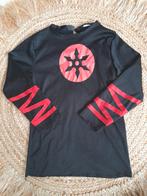 Ninja shirt carnaval maat 116, Kinderen en Baby's, Carnavalskleding en Verkleedspullen, Jongen, 110 t/m 116, Ophalen of Verzenden