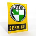 Puch service emaille bord | 10x14cm brommer, Nieuw, Reclamebord, Ophalen of Verzenden