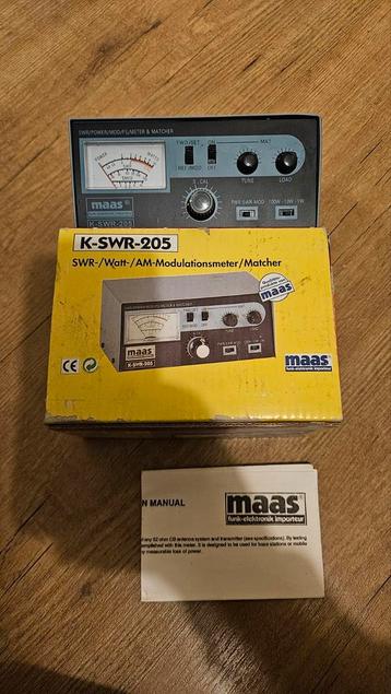 Maas K-SWR-205 SWR Meter 27mc beschikbaar voor biedingen