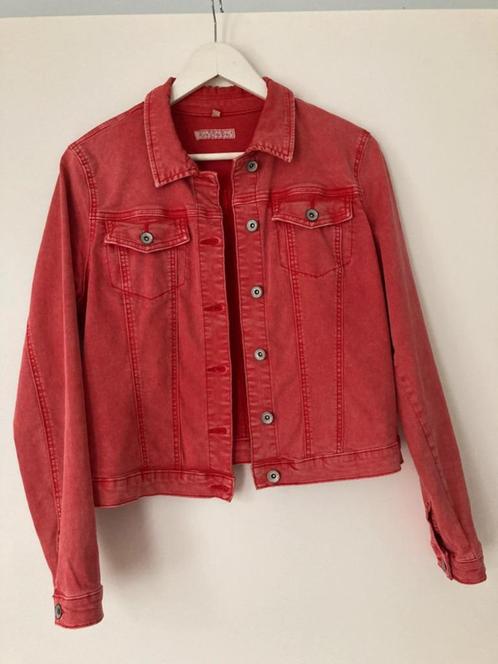 Rood spijker jasje van Red Button maat L, Kleding | Dames, Jasjes, Kostuums en Pakken, Zo goed als nieuw, Jasje, Maat 38/40 (M)
