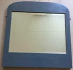 Vintage spiegel met facetrand in robuuste lijst, Ophalen, Gebruikt, Minder dan 100 cm, Overige vormen