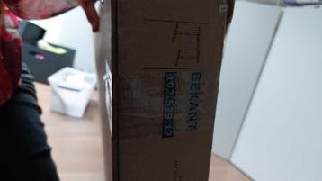 Ikea Bekant zwart onderstel bureau 120x80 - afbeelding 5