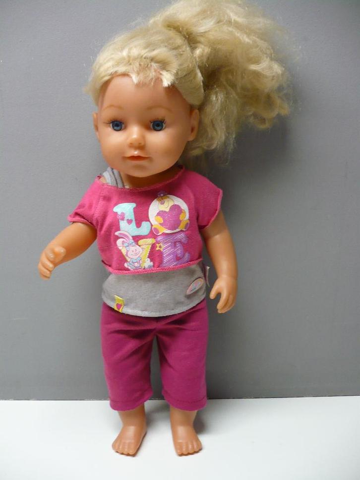 Baby Born grote zus, met blond haar, Kinderen en Baby's, Speelgoed | Poppen, Gebruikt, Babypop, Ophalen of Verzenden