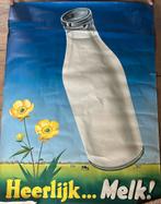 Vintage Schoolplaat Heerlijk... Melk!, Ophalen of Verzenden, Overige thema's