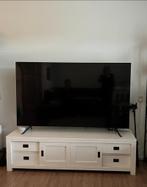 Witte TV-meubel, Huis en Inrichting, Kasten | Televisiemeubels, 150 tot 200 cm, 25 tot 50 cm, Gebruikt, Landelijke tv-meubel. Exacte afmeting: B 1.80 L 50 D 50