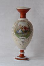 Antiek Frans opaline glas vaas c 1890, Antiek en Kunst, Antiek | Glas en Kristal, Ophalen of Verzenden