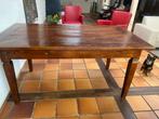 Donker Eiken Eettafel met 2 Lades - 160x90, Huis en Inrichting, Ophalen, Eikenhout, 50 tot 100 cm, 150 tot 200 cm