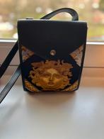 PIERANGELO MASCIADRI ITALY DESIGNER TAS ZWART LEER EN ZIJDE, Ophalen of Verzenden, Nieuw, Zwart, Overige typen