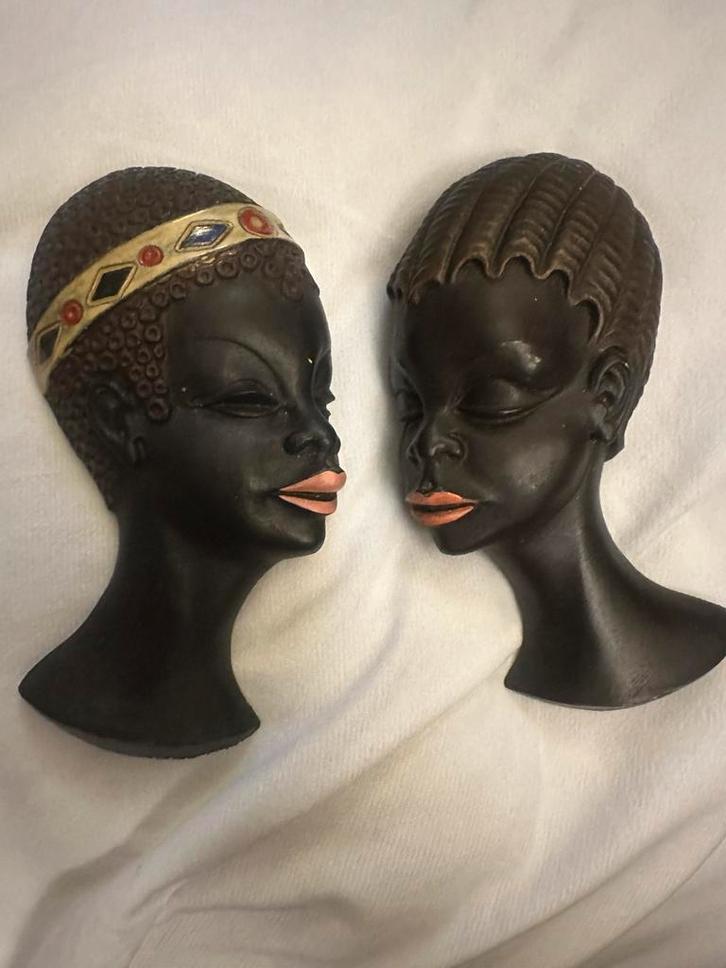 Vintage “ Wandmaskers “, Antiek en Kunst, Kunst | Niet-Westerse kunst, Ophalen of Verzenden