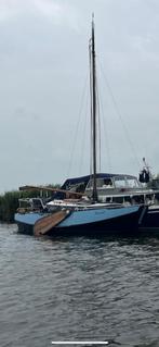 Zeilschouw Platbodem, Watersport en Boten, Platbodems, Ophalen, Staal, Diesel, Zo goed als nieuw