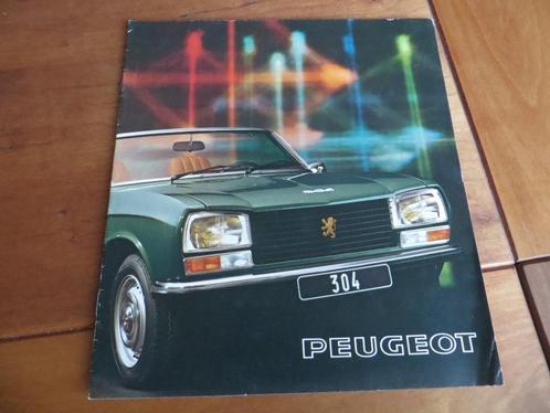 Folder Peugeot 304 S Coupe, 304 S Cabriolet 1974, Boeken, Auto's | Folders en Tijdschriften, Zo goed als nieuw, Peugeot, Ophalen of Verzenden