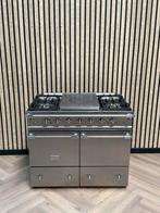 Luxe Lacanche 100cm fornuis Inox dubbele oven + Coup de Feu, Hete lucht, 60 cm of meer, Ophalen of Verzenden, Gas