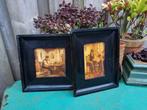 Antieke lijsten diepe voor kleiner schilderij + tegel Miekje, Ophalen of Verzenden