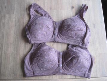 2 x Soft Beha. Nieuw. Paars. maat 36/80.   2 voor 3 euro. beschikbaar voor biedingen