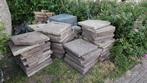 40x Vierkante Grindtegel gratis, Tuin en Terras, Ophalen, Gebruikt, Beton, Terrastegels