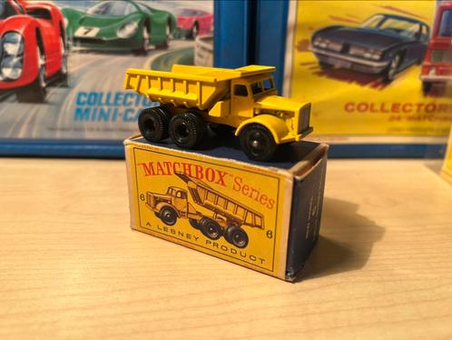 Matchbox Lesney Nr.6c Euclid Quarry Dump Truck, Hobby en Vrije tijd, Modelauto's | Overige schalen, Gebruikt, Bus of Vrachtwagen