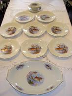 Frans visservies, Antiek en Kunst, Antiek | Servies compleet, Ophalen of Verzenden