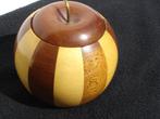 Lancraft Woodware gelamineerd hout "APPEL" met plastic bakje, Gebruikt, Ophalen of Verzenden