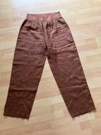 Paprika chocoladebruine 100% linnen wijde broek mt L zgan, Kleding | Dames, Broeken en Pantalons, Bruin, Maat 42/44 (L), Ophalen of Verzenden
