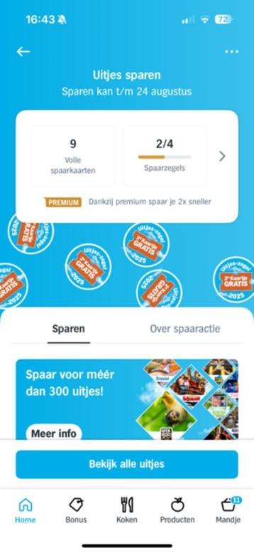 tweede uitje gratis AHactie beschikbaar voor biedingen