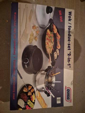 Wok/fondue set Quigg beschikbaar voor biedingen