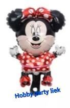 Minnie mouse rode strik - 8 x ballon nr M311, Ophalen of Verzenden, Nieuw, Versiering, Verjaardag