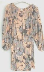 Leuke gebloemde katoenen A lijn tuniek/blouse van H&M 4XL, H&M, Verzenden, Paars, Maat 46/48 (XL) of groter