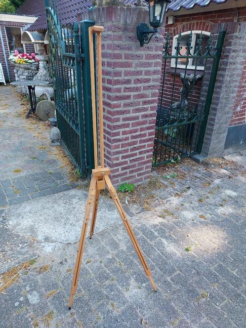 Schildersezel, beukenhouten veldezel geheel inklapbaar., Antiek en Kunst, Kunst | Overige Kunst, Ophalen of Verzenden