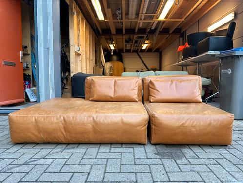 Hay mags soft. Uitgevoerd in duurste Cognac leder. Weg=weg, Huis en Inrichting, Banken | Sofa's en Chaises Longues, 75 tot 100 cm