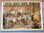 Schoolplaat, aan het hof van Karel de Grote, Wolters Noordho, Antiek en Kunst, Ophalen of Verzenden, Geschiedenis