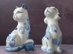 Delfts blauw hond en kat, Verzamelen, Ophalen of Verzenden, Gebruikt, Dier