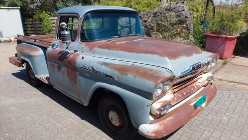 💥1958 Chevrolet Chevy Apache 32 Stepside V8 NL kenteken 💥, Auto's, Oldtimers, Bedrijf, Chevrolet, Benzine, Overige carrosserieën