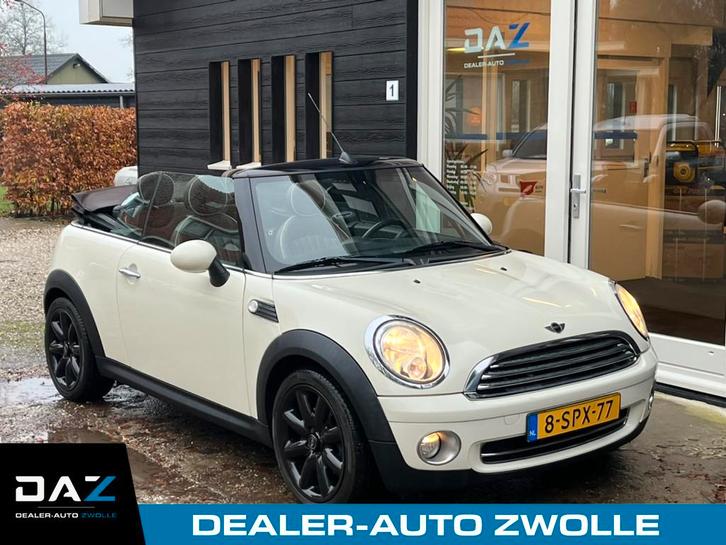 MINI Cabrio 1.6 Cooper Airco/Audio/Leer/Lm (bj 2009), Auto's, Mini, Bedrijf, Te koop, Cabrio, ABS, Airbags, Airconditioning, Alarm