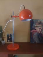 oranje bol lamp vintage, Minder dan 50 cm, Gebruikt, Metaal, Ophalen