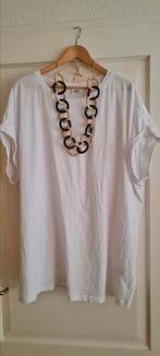 Wit plussize basic shirt NIEUW maat 52/54 BONPRIX🎀, Ophalen of Verzenden, Nieuw, Wit, Shirt of Top