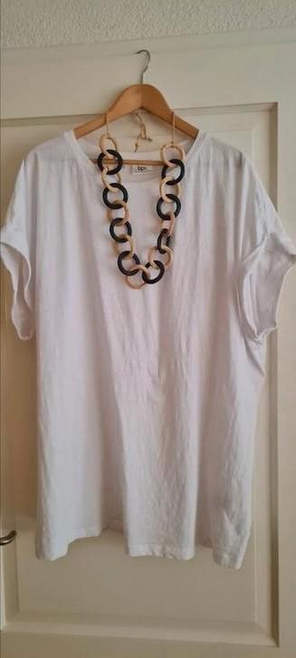 Wit plussize basic shirt NIEUW maat 52/54 BONPRIX🎀 beschikbaar voor biedingen