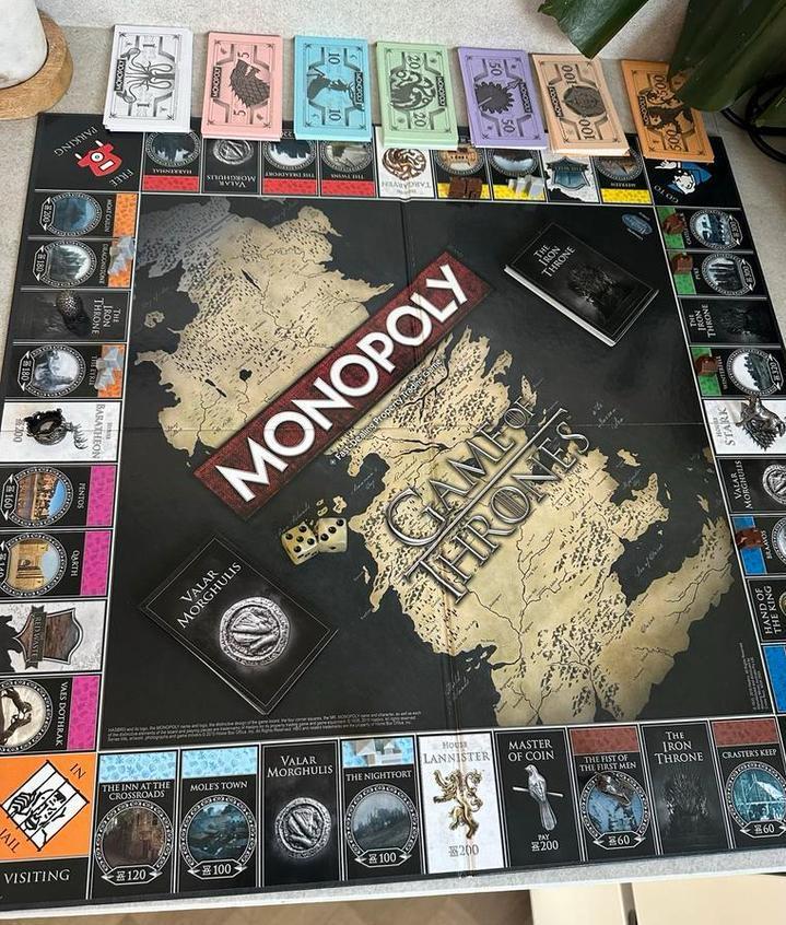 Monopoly Game of Thrones Editie Bordspel, Hobby en Vrije tijd, Gezelschapsspellen | Bordspellen, Zo goed als nieuw, Vijf spelers of meer