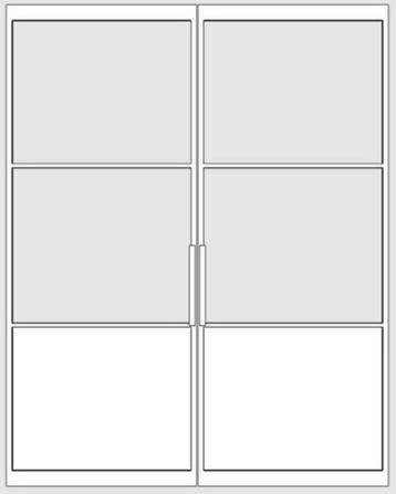 Dubbele stalen draaideuren / Double steel Pivot Doors beschikbaar voor biedingen