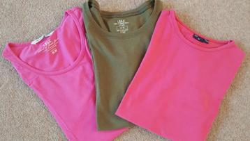 Set polo's + T-shirts(11x) voor meisje -hele set voor € 7,50 beschikbaar voor biedingen