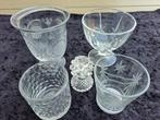 Creatief glaswerk: schaaltjes, groot en klein en glazen, Antiek en Kunst, Antiek | Glas en Kristal, Ophalen of Verzenden