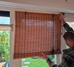 Rolgordijn bamboe 90cm breed, Huis en Inrichting, Ophalen, Bruin, 50 tot 100 cm, Zo goed als nieuw