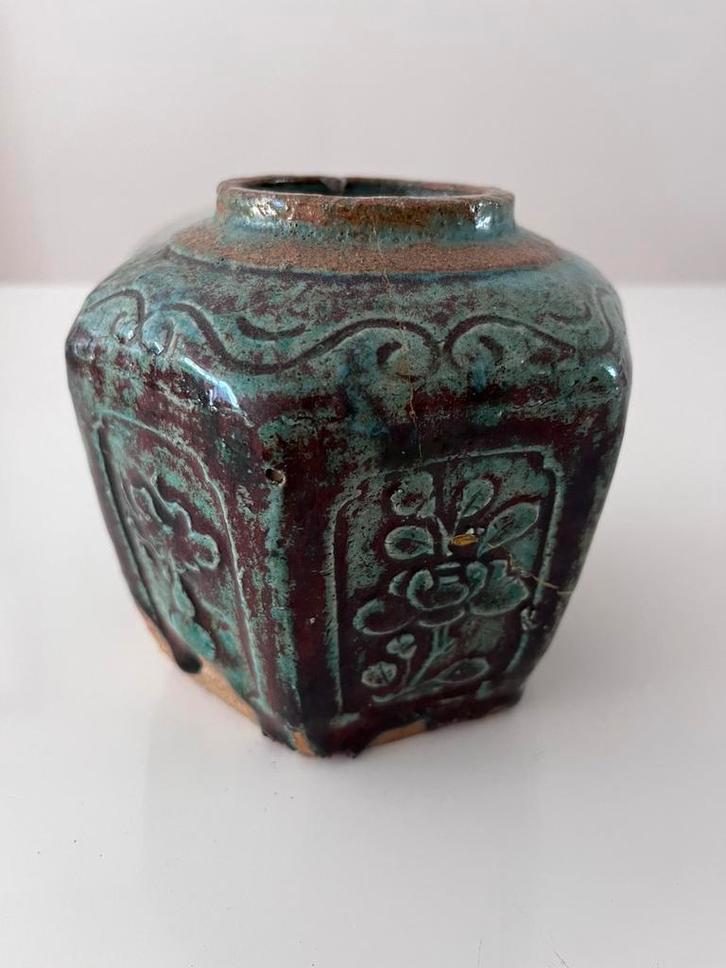 Mooie oude gemberpot!, Antiek en Kunst, Antiek | Vazen, Ophalen of Verzenden