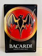 Bacardi gebold metalen bord., Verzamelen, Merken en Reclamevoorwerpen, Reclamebord, Ophalen of Verzenden, Zo goed als nieuw